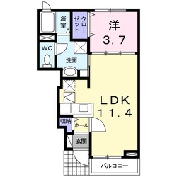 ジェルメの物件間取画像